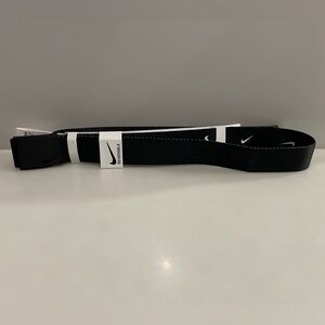New Nike Men’s Golf Black & Patterned Reversible Belt - Black Buckle NWT
